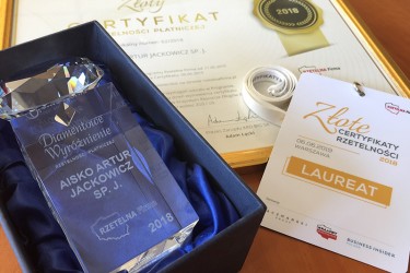 <!-- 20190606 -->Złoty i Diamentowy Certyfikat Rzetelności dla Aisko