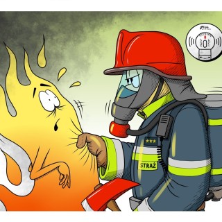 Strażak i ogień