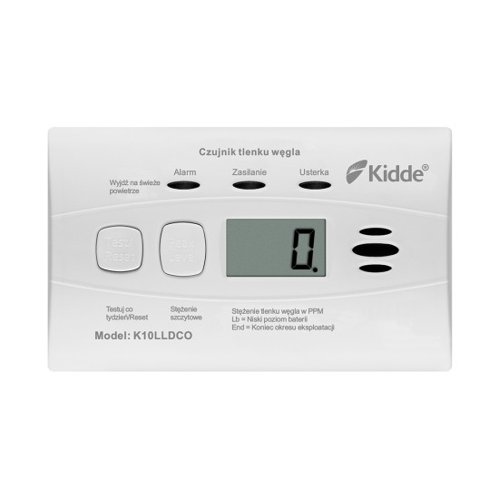 Carbon monoxide alarm with display K10LLDCO
