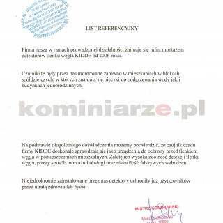 Referencje - Kominiarze.pl