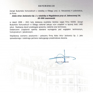 Referencje - Zarząd Budynków Komunalnych z siedzibą w Elblągu